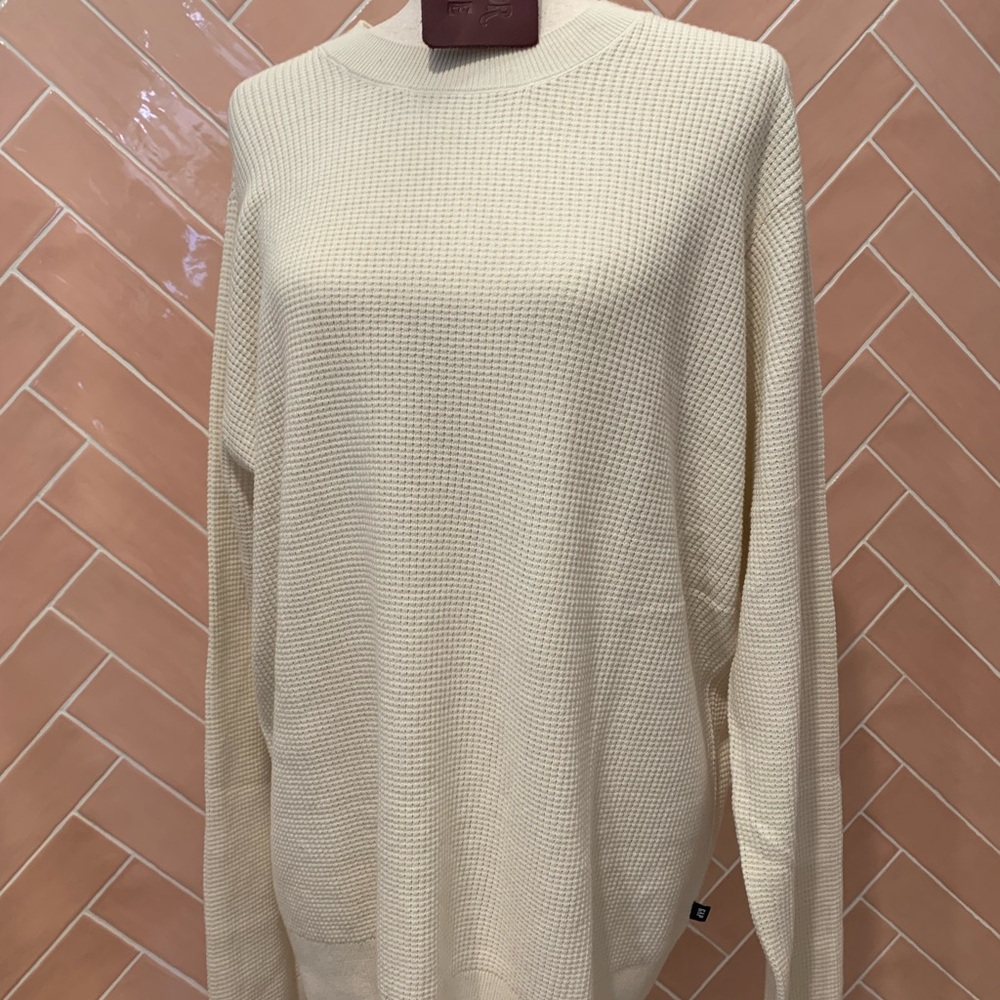 GAP Cream Crew Neck Sweater for Men
